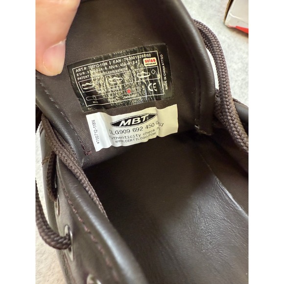 MBT Batini Lace Up Womens Brown Leather Rocker Comfort Shoes EU37‎ US6.5 - Picture 5 of 10